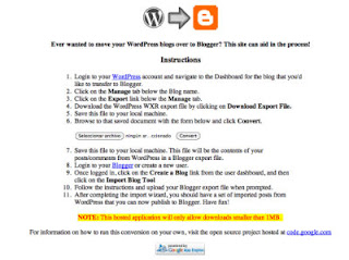 Pasar de WordPress a blogger