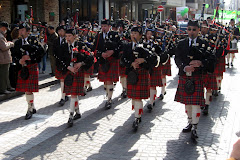 St Patty's Day  Bagpipers