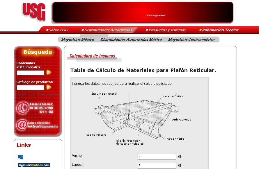 Calcular cuanto cielo falso necesitare