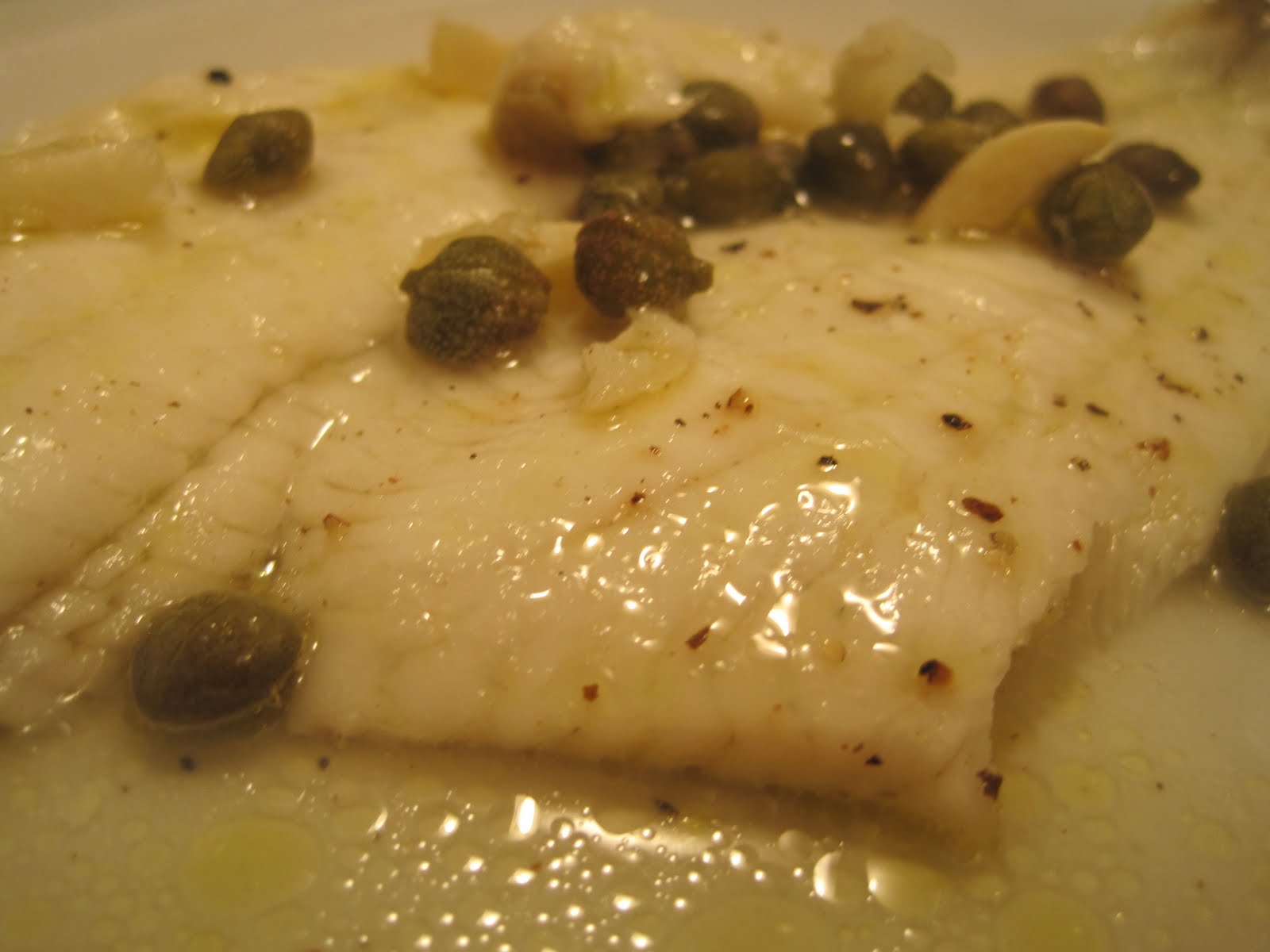 Corcoran Street Kitchen Baked Flounder with Lemon and Capers