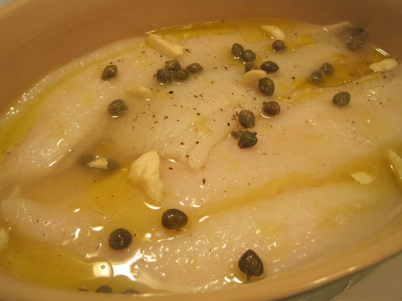 Corcoran Street Kitchen Baked Flounder with Lemon and Capers