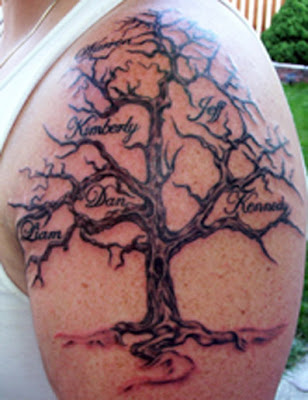 Tree Arm tribal tattoo 