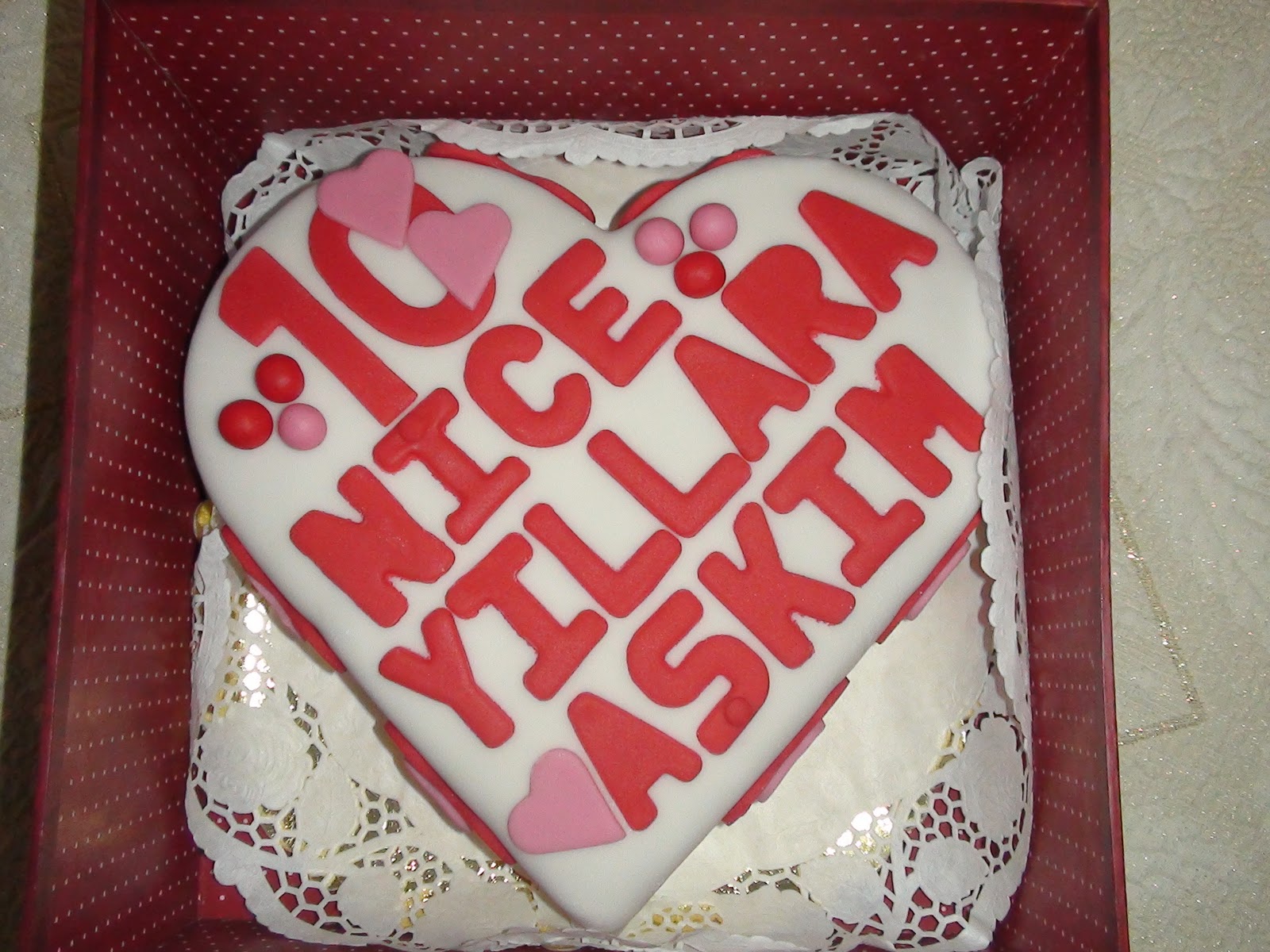 SEVDİKLERİNİZE PASTALAR EVLİLİK YILDÖNÜMÜ PASTASI