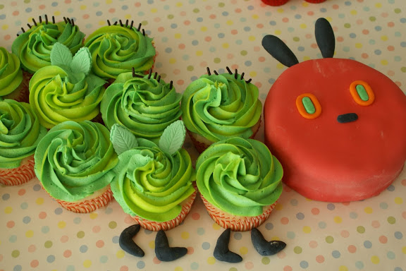 very hungry caterpillar cake cupcakes by coco cake land