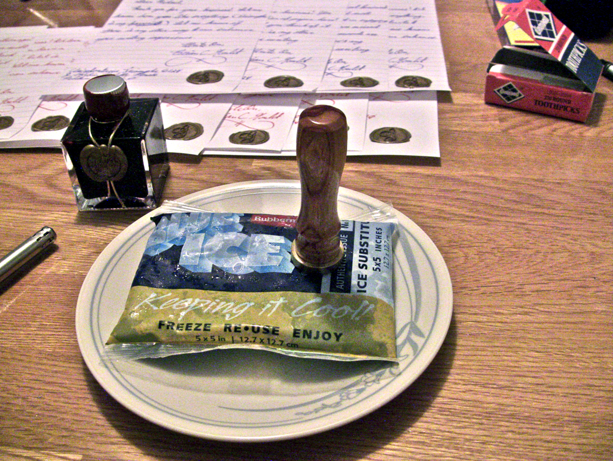 This is a new stick next to the stick after 17 seals