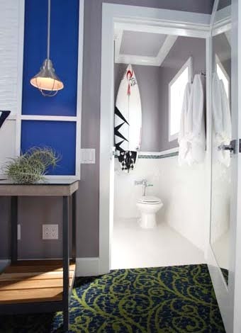 surfboard in room