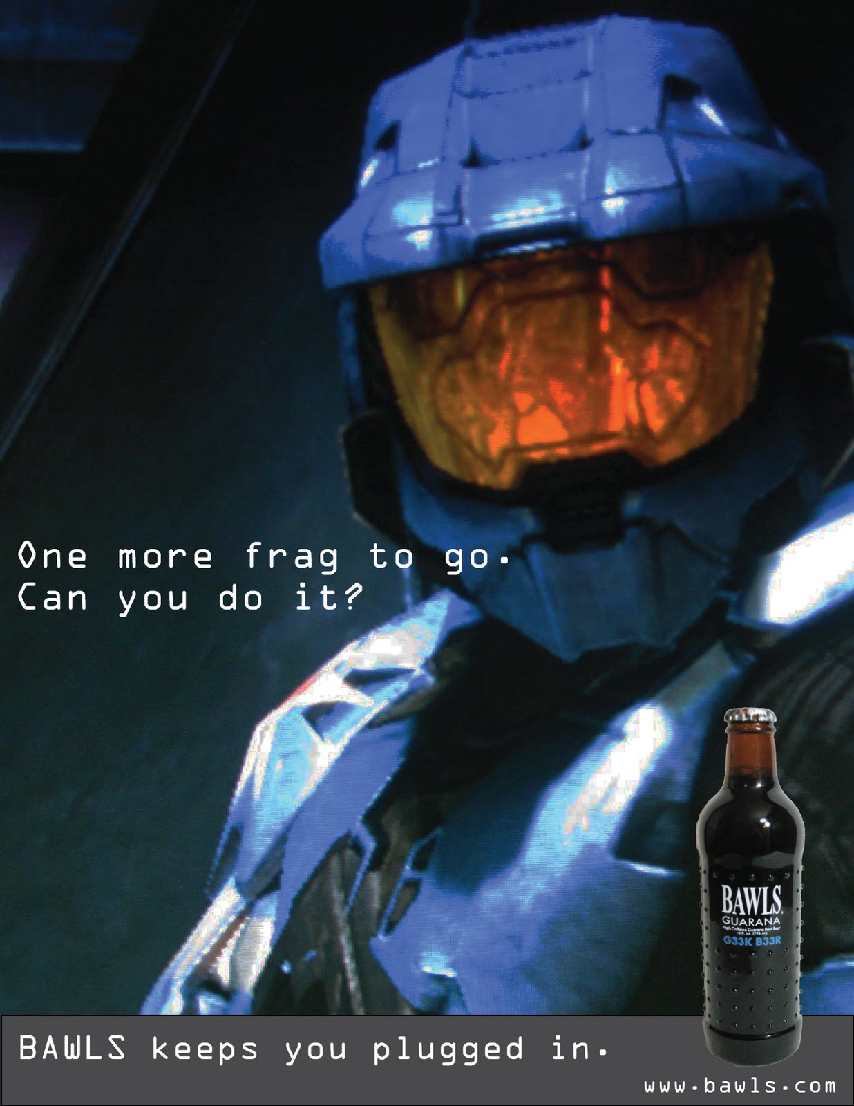 SneedDesigns BAWLS energy drink print campaign