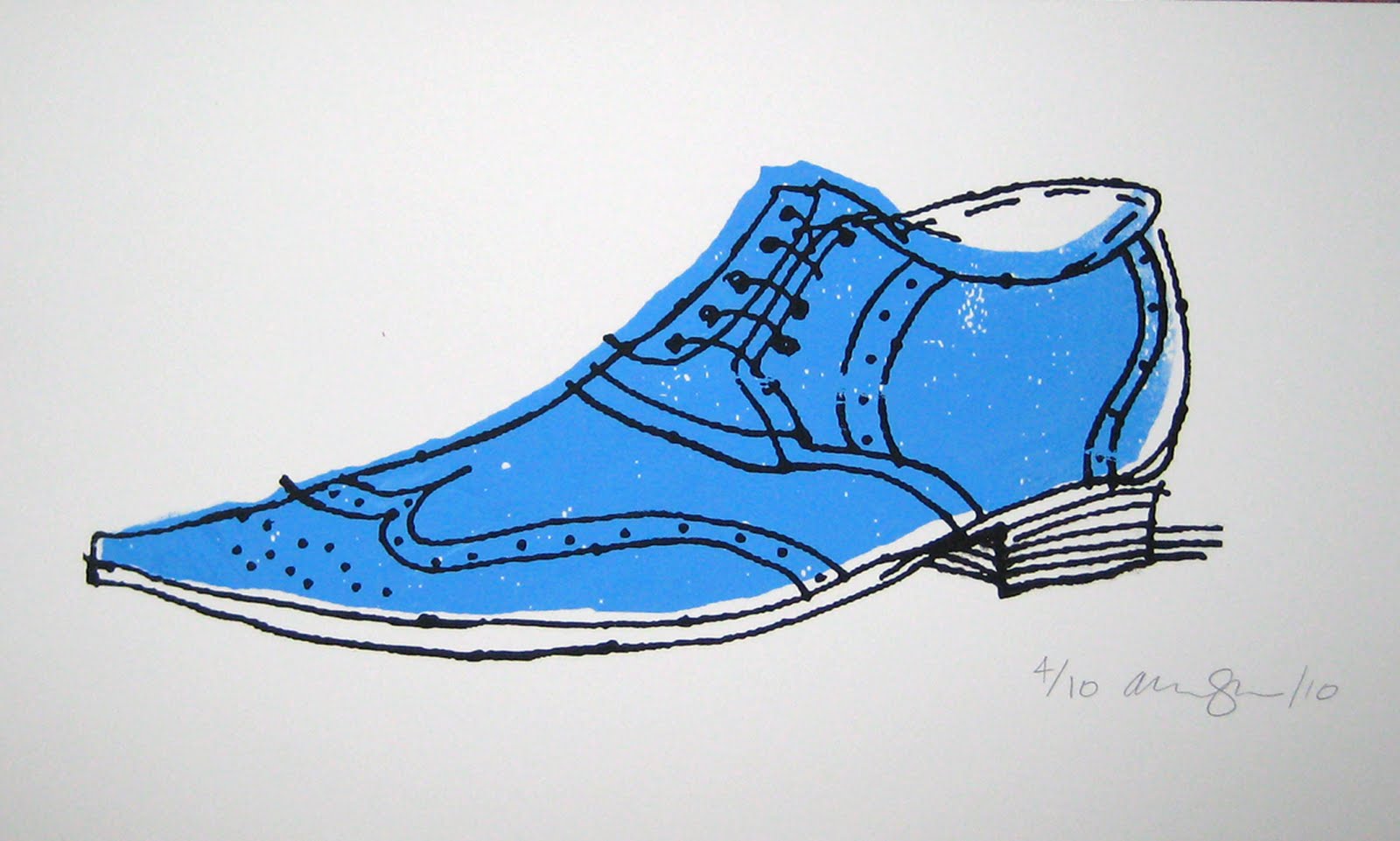 Alanna Cavanagh New Print Blue Brogue Shoe