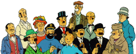 a color picture of Tintin and Company