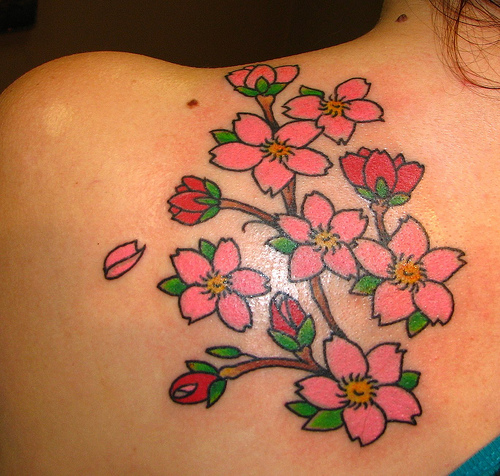 cherry blossom tree tattoos. cherry blossom tree tattoos.