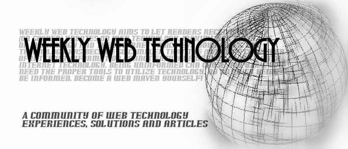 Weekly Web Technology