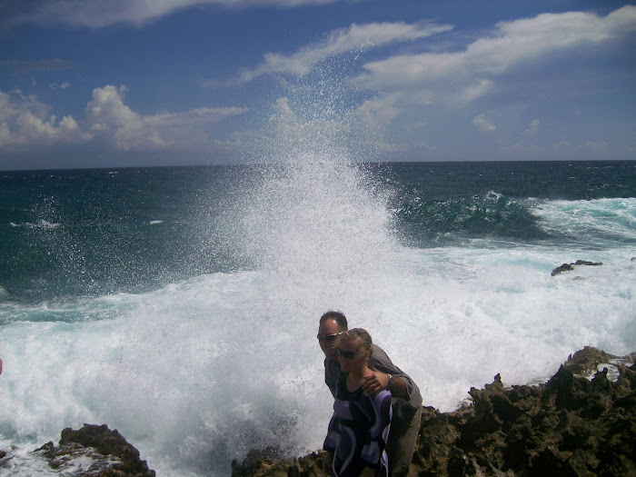 Travis and I about to get soaked