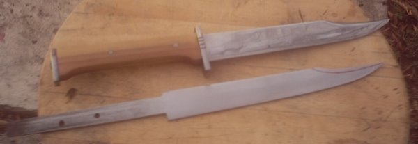 Medieval Hunter and blade