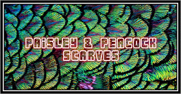 Paisley & Peacock Scarves