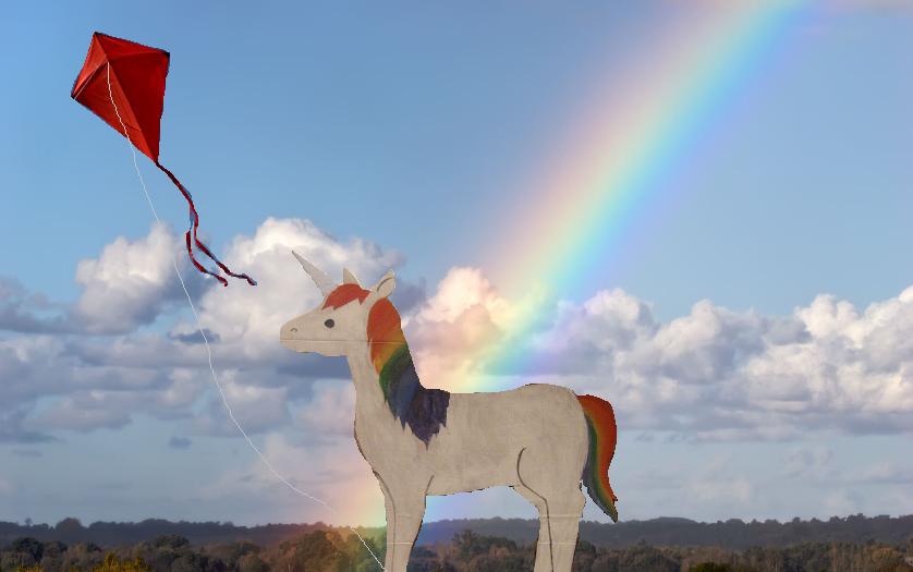 Random Unicorn Go fly a kite!