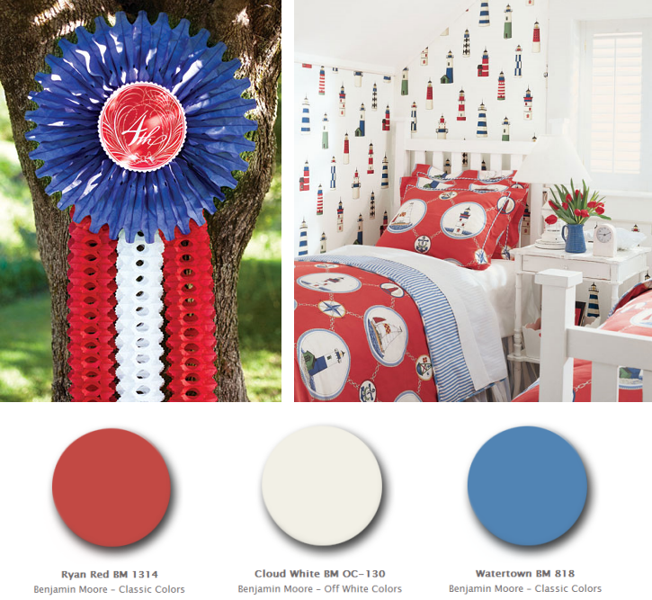 Simplified Bee®: Red, White and Blue Color Palettes for July 4th Decorating