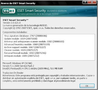ESET Nod32 Antivirus 3.0.621 CRACKS Jaa... 64 bit