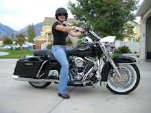 Jen trying out the Road King