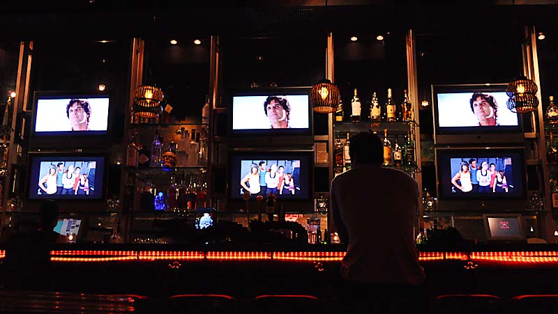 The bar at the Red Pearl; click for previous post