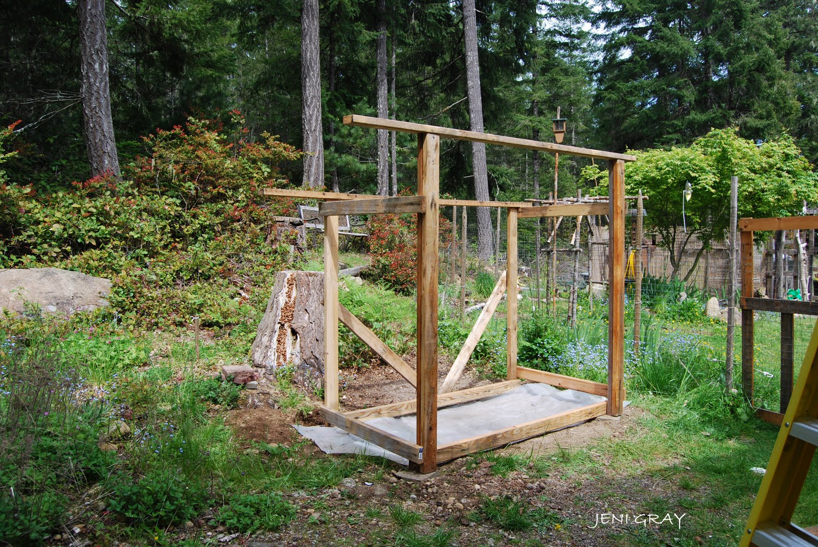 Cord Wood Storage Shed