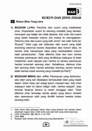 Buku Zihar dan Ila': Bab 3