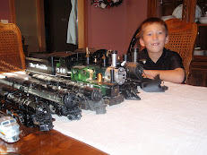 One of our youngest members with his collection.