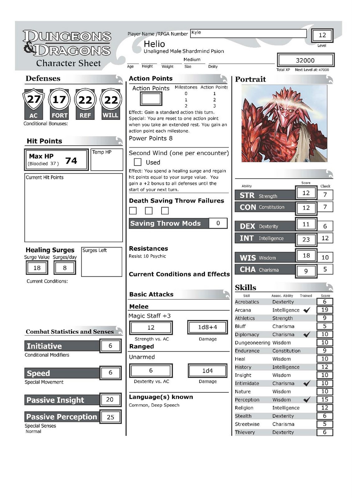 Dungeon and dragon 2nd edition character generator