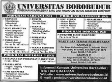 uNIVERSITAS bOROBUDUR jAKTIM bIANG iJAZAH PALSU