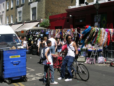 Londra Asfalti Portobello Road Market