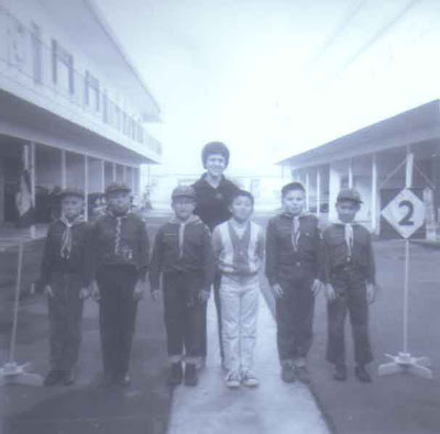 Den Mother with Her Cub Scouts - 1965