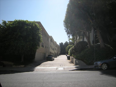 Alley behind Holloway apartment where Sal Mineo was stabbed in his heart.