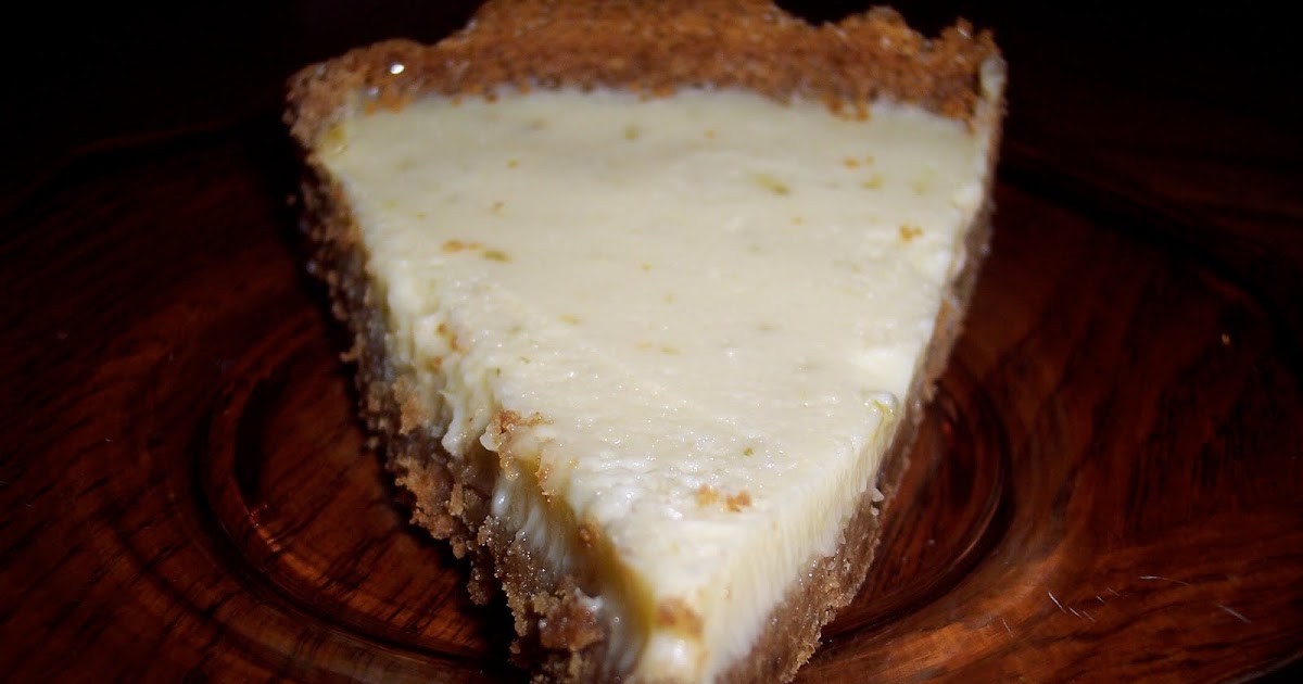 Savory Moments Lime tart with a graham cracker crust