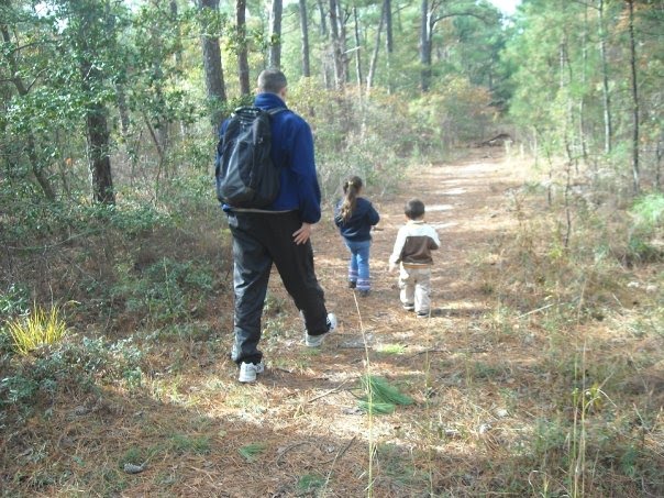 "Hiking: walking in the trees" ~ Mya