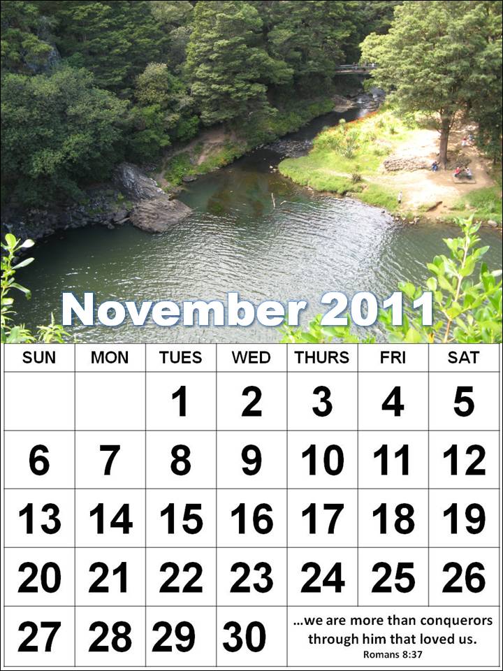 Theme november calendar pdf