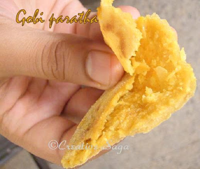 gobi/cauliflower paratha gobi/cauliflower paratha
