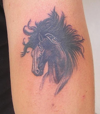 tribal horse tattoo. Horse Tattoo Picture