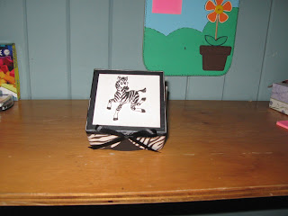 Rbk Creaciones: Caja con diseño de Cebra