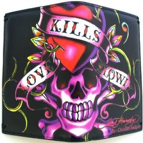 Ed Hardy Love Kills Slowly Design Womens Wallet Ed Hardy