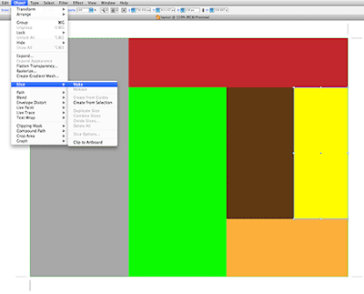 Create slice in Illustrator