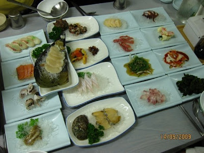 Seafood steamboat in Jeju, Korea