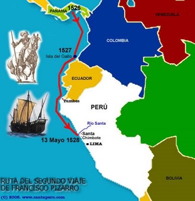 Provincia del Santa - Capital Chimbote: Francisco Pizarro en el Puerto de Santa - Ancash