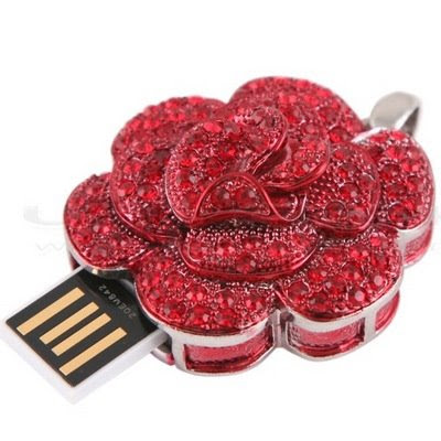 اكسسورات لاب توب للبنات Red+Rose+USB+Flash+Drive+2