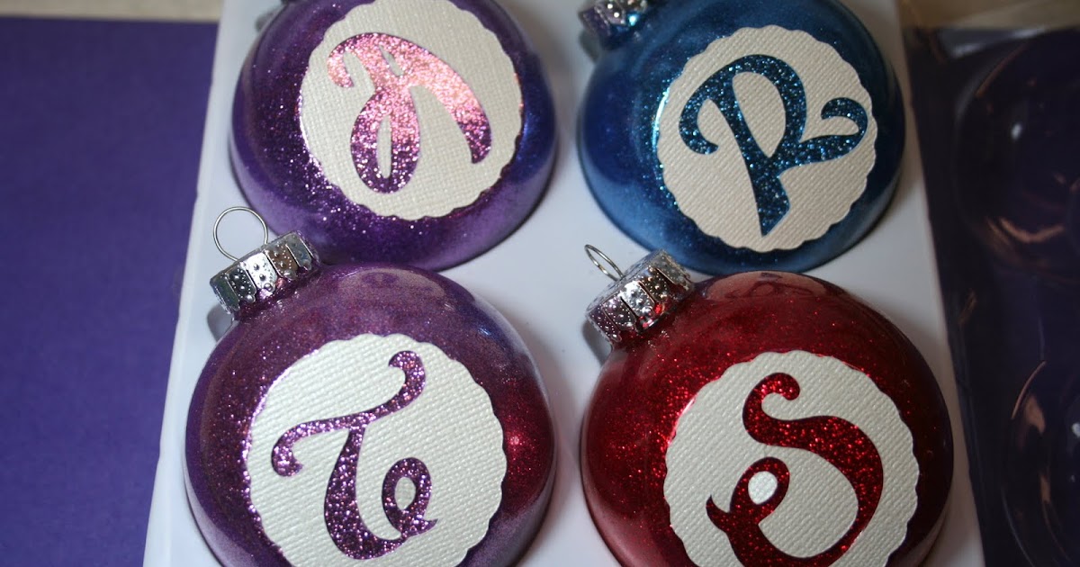 Staying Crafty Glittered Ornaments With Initials