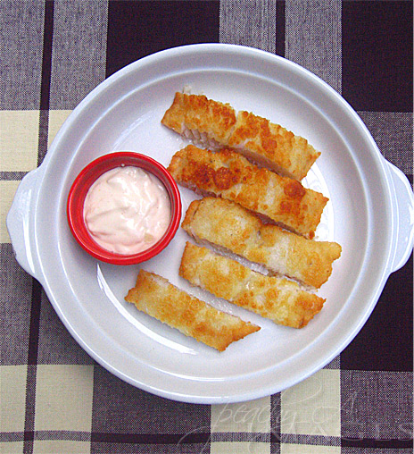 Parmesan-Crusted Cream Dory with Garlic-Mayo Dip