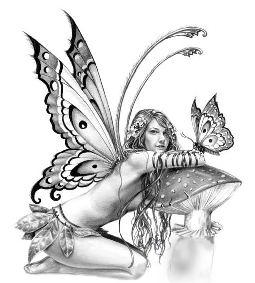 dibujos hadas y mariposas