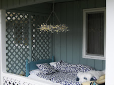 Meditation bed with chandelier