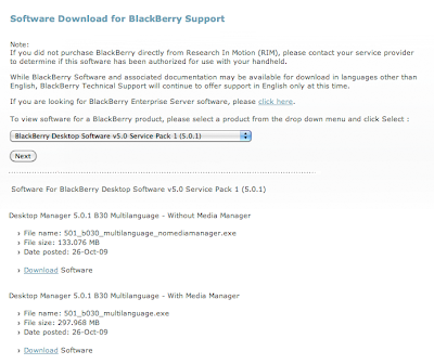 BlackBerry Desktop Manager - Descargar