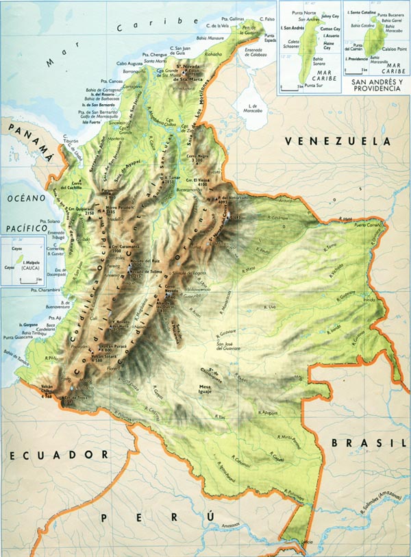 PZ C: mapa colombia