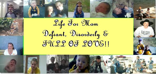 Life for Mom defiant, disorderly and full of love!