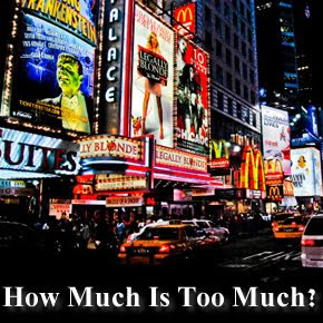 Too much blog advertising
